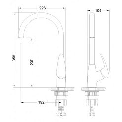 Lemark Смеситель Linara LM0405C для кухни – фотография-2