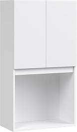 Водолей Шкаф подвесной Тендер 60 с нишей белый – фотография-1