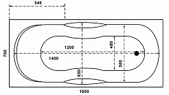 Relisan Eco Plus Акриловая ванна Мега 150х70 – фотография-3
