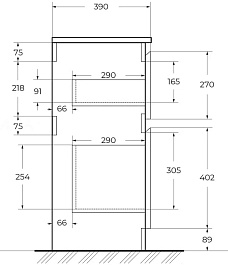 BelBagno Тумба под раковину Kraft 39 70 напольная Bianco Opaco – фотография-4