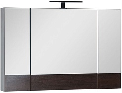 Aquanet Зеркальный шкаф "Нота/Тоника 100" камерино венге – фотография-1