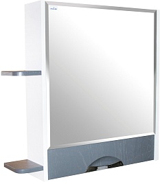 Mixline Мебель для ванной Байкал 75 белая/графит – фотография-12