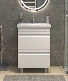 Vigo Тумба с раковиной Holly 600-0-2 белая матовая – фотография-3