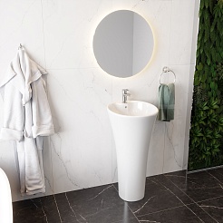 Ceruttispa Раковина напольная Adelina 45.5 CT7274 белая – фотография-5