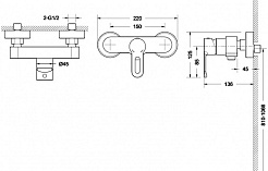 Promo Смеситель для душа Stream-D F937163C-01 – фотография-3