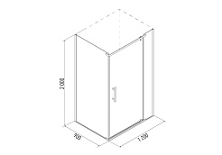 Erlit Душевой уголок ER 10112H-C4 – фотография-4