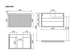 Sancos Тумба под раковину Snob R 1.0 70 bianco – фотография-3