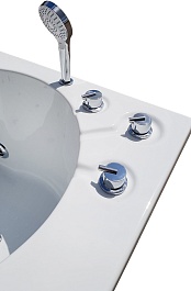 Royal Bath Акриловая ванна HARDON DE LUXE с гидромассажем 200x150x75 – фотография-4