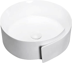 Ceruttispa Раковина накладная 44 CR0066 белая – фотография-1