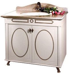 Водолей Мебель для ванной "Анжелика 90" F-1 серая – фотография-5