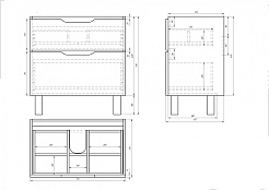 Dreja Мебель для ванны Q Plus 80 напольная – фотография-5