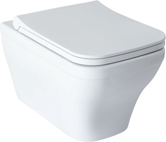 Allen Brau Унитаз подвесной Infinity 4.21011.20 белый глянец с крышкой 4.21013.20 – фото-1