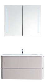 BelBagno Мебель для ванной ENERGIA 800 Tortora Lucido, подсветка – фотография-1