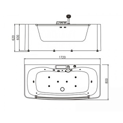Appollo Акриловая ванна АТ-9075Т – фотография-2