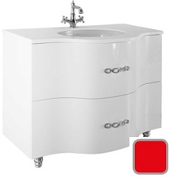 Водолей Тумба под раковину Ариадна 106 Красная – фотография-1