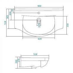 Misty Мебель для ванной Эльбрус 90 – фотография-2