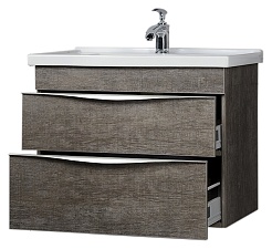 Aquanet Тумба с раковиной "Эвора 80" дуб антик – фотография-5