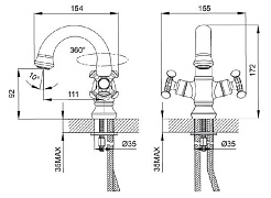 Iddis Смеситель Nobelle NOBSB00i01 для раковины – фотография-2
