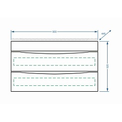 Stella Polare Мебель для ванной Белинда 90 подвесная – фотография-5