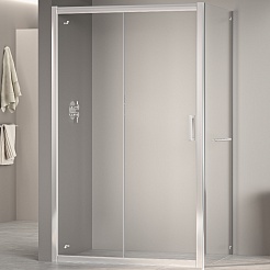 RGW Душевой уголок Passage PA-76-1 (PA-016 + Z-060-2) 140x80 профиль хром стекло прозрачное – фотография-1