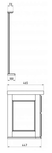 ASB-Woodline Мебель для ванной Прато 100 антикварный орех, массив ясеня – фотография-8