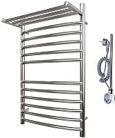 Point Полотенцесушитель электрический П11 400x800 PN05148SPE с полкой хром