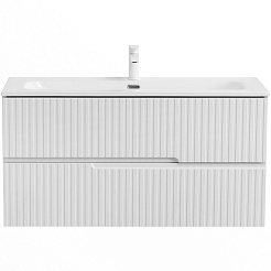 Cezares Тумба с раковиной Duet-N 100 подвесная CZR-8073-100 ясень белый софт – фотография-2