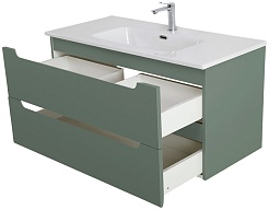 BelBagno Тумба с раковиной Etna 100 подвесная еловая матовая – фотография-9