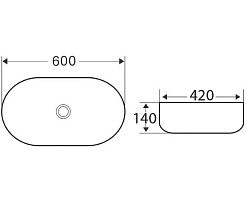BelBagno Накладная раковина 60/42 BB1084-H301 – фотография-4