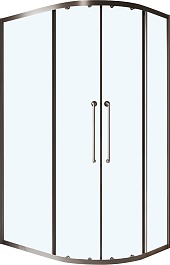 Cezares Душевой уголок Relax 304 RELAX-304-RH-2-120/90-C-GM 120x90 профиль оружейная сталь стекло прозрачное – фотография-1