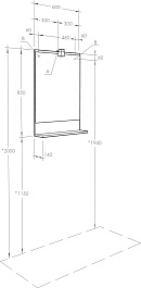 Акватон Мебель для ванной Бекка Pro 60 с зеркалом белая/дуб сомерсет – фотография-11
