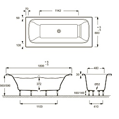 Jacob Delafon Ванна из искусственного камня Elite 180x80 E6D032RU-00 – фотография-3