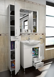 СанТа Тумба с раковиной Грация 60 с ящиками – фотография-4