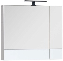 Aquanet Зеркальный шкаф "Нота/Римини 70" камерино белый