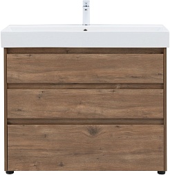 Aquanet Тумба под раковину Nova Lite 100 дуб рустикальный – фотография-5