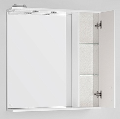 Style Line Мебель для ванной Эко Стандарт №26 75 (Байкал) белая – фотография-8