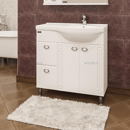 СанТа Тумба для умывальника Коралл 80 L – фото-1