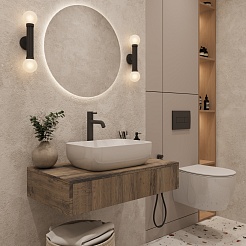 Зов Тумба с раковиной Токио 100 древесина аттик с тумбой – фотография-10