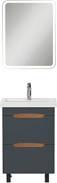 Onika Мебель для ванной Айленд 50 графит/дуб крафт – фотография-1