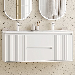 Brevita Тумба под раковину Wine 120 подвесная белая – фотография-10