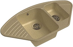 Granfest Мойка кухонная Quarz GF-Z14 Бежевый – фотография-1