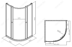 IFO  Душевой уголок "Silver" RP5190222003 – фотография-3