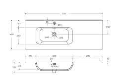 BelBagno Мебель для ванной Eco Cer-N 120-1 L bianco lucido CZR-8095-120-L ручки сатиновое золото – фотография-15