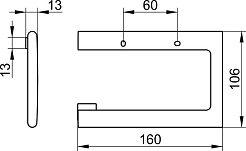 Keuco Держатель туалетной бумаги Edition 400 11562 – фотография-2