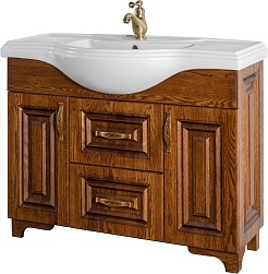 Водолей Тумба с раковиной Дубэлла 105 орех – фотография-1