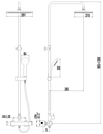 Lemark Душевая система Yeti LM7860C – фотография-2