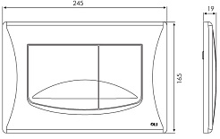 OLI Кнопка смыва River Dual хром – фотография-2