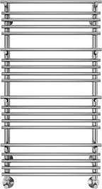 Terminus Полотенцесушитель водяной Вента люкс П20 500x1000 с полкой хром – фотография-1