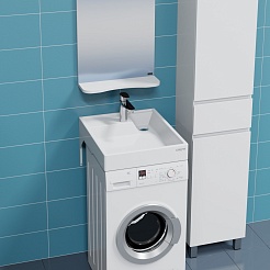 СанТа Раковина под стиральную машину Юпитер мини 50x60 белая – фотография-3