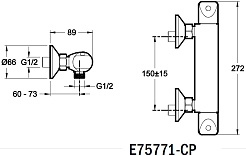 Jacob Delafon Смеситель Robust E75771-CP для душа – фотография-3